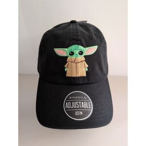 Disney Star Wars Mandalorian Baby Yoda Grogu Hat Baseball Cap BIOWORLD OSFM NWT